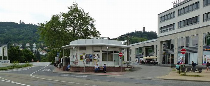 Busbahnhof am Dürrepatz vor Umgestaltung des Platzes