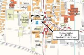 Uebersichtskarte BP Sportpark 2. Änderung