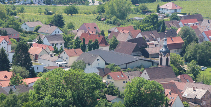 Blick auf Lützelsachsen