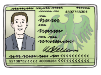 Muster eines Personalausweises