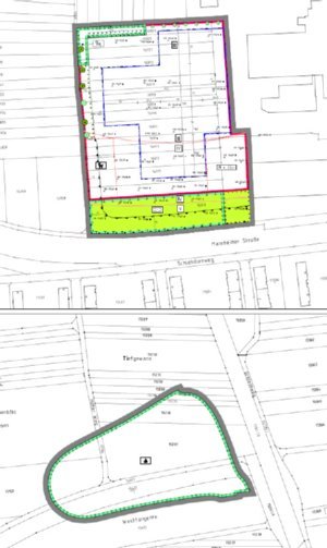 Planbild Bebauungsplan Reha-Klinik und Betreuungszentrum an der GRN-Klinik