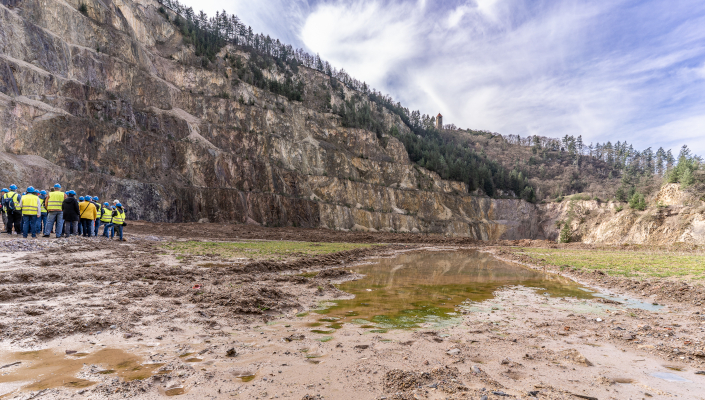 Unterwegs im Steinbruch