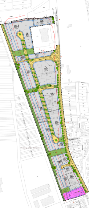 Planbild Bebauungsplan Bergstraße Langmaasweg 2. Änderung