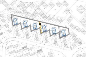 Planbild Bebauungsplan zwischen Friedrich-Ebert-Ring und Konrad-Adenauer-Straße