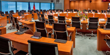 Sitzungssaal des Weinheimer Gemeinderates