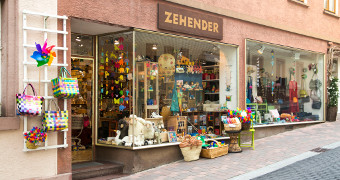 Schaufenster des Geschäfts