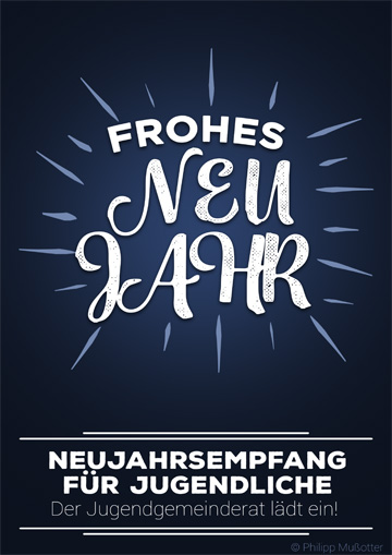 Jugendgemeinderat Flyer Neujahrsempfang 2019