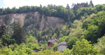 Blick auf den Wachenberg-Steinbruch