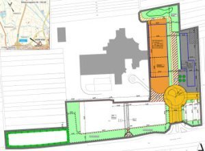 Planbild Bebauungsplan Ärzte und Dienstleistungszentrum am Kreiskrankenhaus