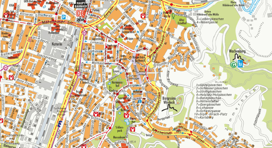 weinheim.de Stadtplan / Geoportal